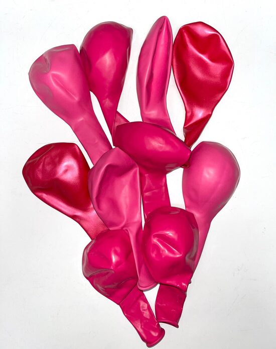 Lateksa balonu komplekts , 10 gb., 30 cm, rozā toņu mix